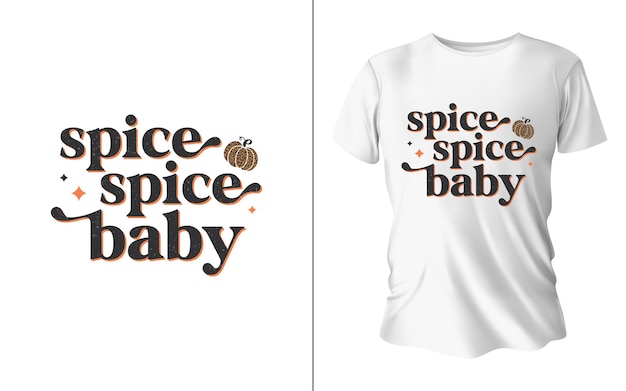 Вектор Дизайн футболки spice baby
