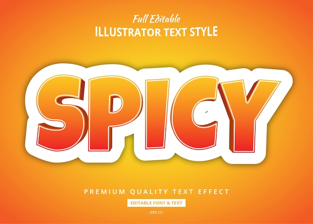 Spicy 3d text style effect