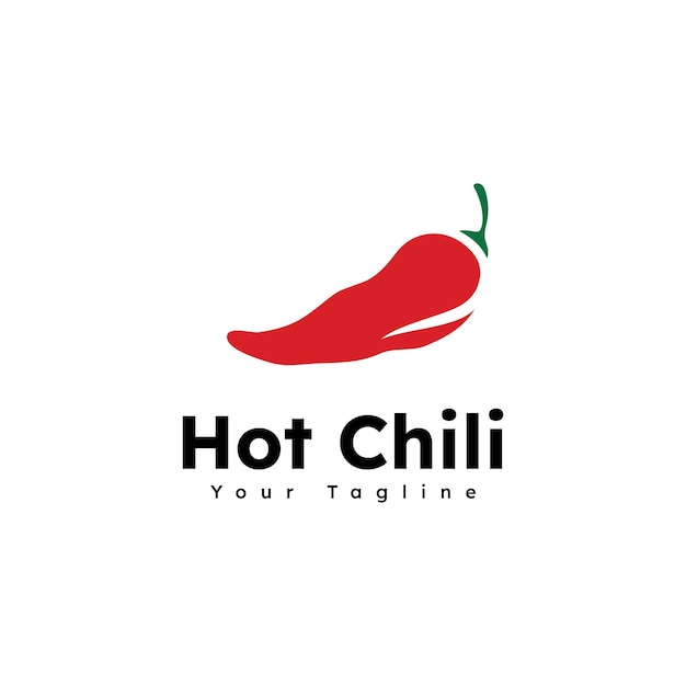 Spicy chili logo vector red pepper logo icon template