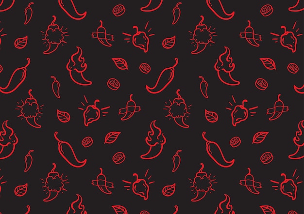 Spicy chili pattern