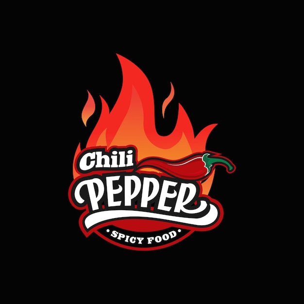 Spicy chili pepper logo