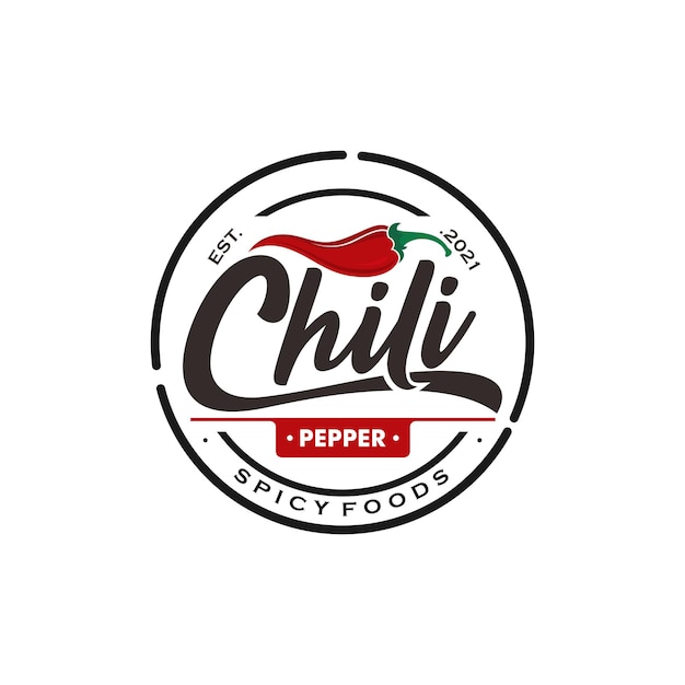 Spicy chili pepper logo