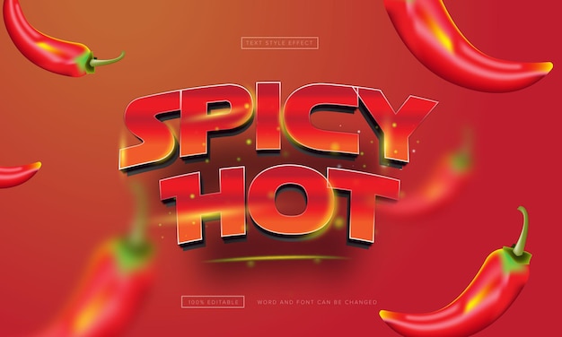 Spicy Hot Text Effect Editable