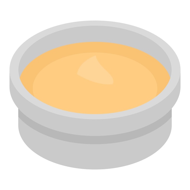 Vettore icona salsa piccante isometrica dell'icona vettoriale salsa piccante per il web design isolato su sfondo bianco