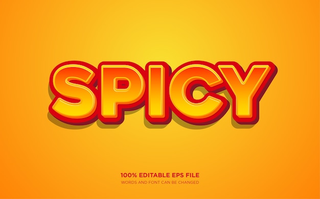 Spicy text style effect