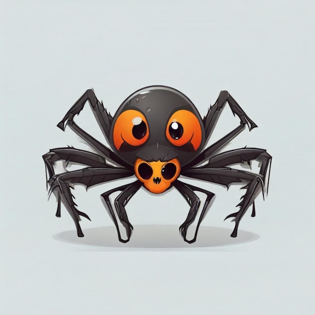 Vector spider cartoon vector background