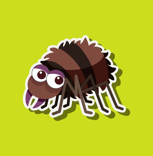 A spider character sticker