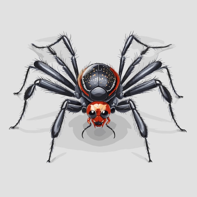 Vector spider drawing vector