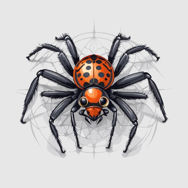 Vector spider drawing vector