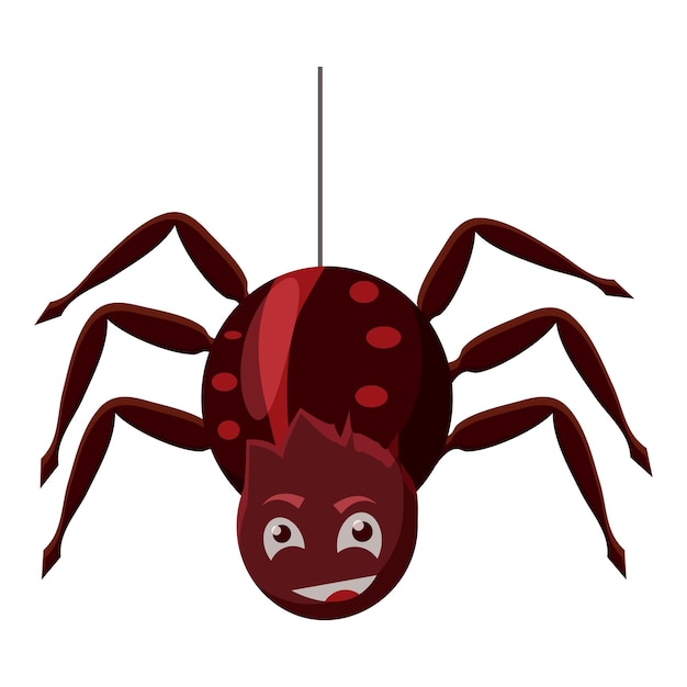 Spider icon Cartoon illustration of spider vector icon for web