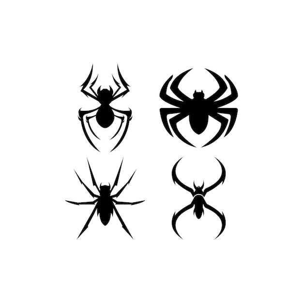 거미 아이콘 로고 벡터 디자인 서식 파일