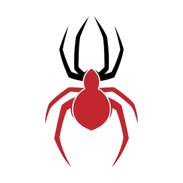 Spider ilustration logo design vector