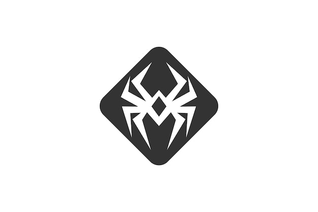 Premium Vector | Spider logo design cyber security black widow icon symbol