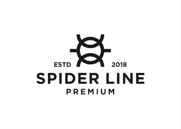 spider logo design vector illustration