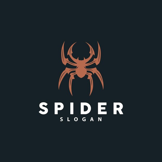 Spider Logo Insect Animal Vector Premium Vintage Design Pictogram Sjabloon Symbool