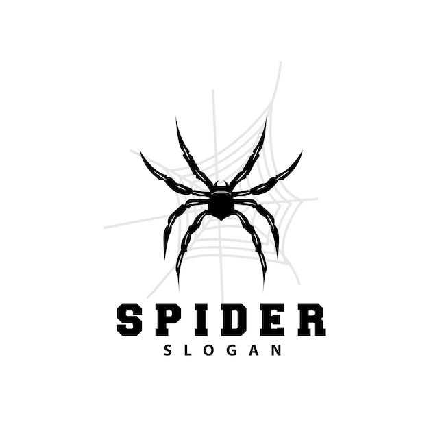 Spider Logo Insect Animal Vector Premium Vintage Design Pictogram Sjabloon Symbool