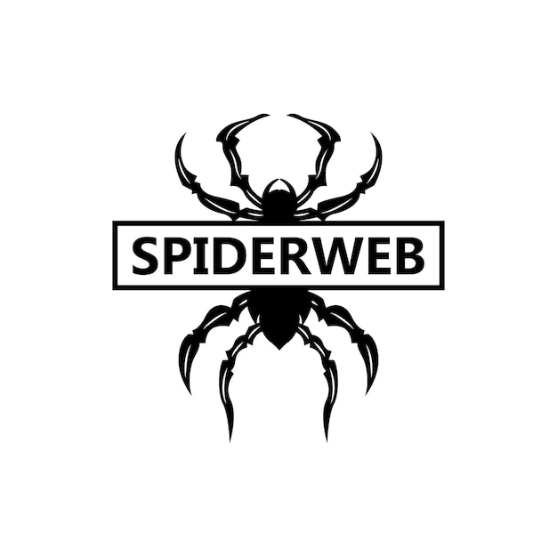 Spider Logo Insect Animal Vector Premium Vintage Design Pictogram Sjabloon Symbool