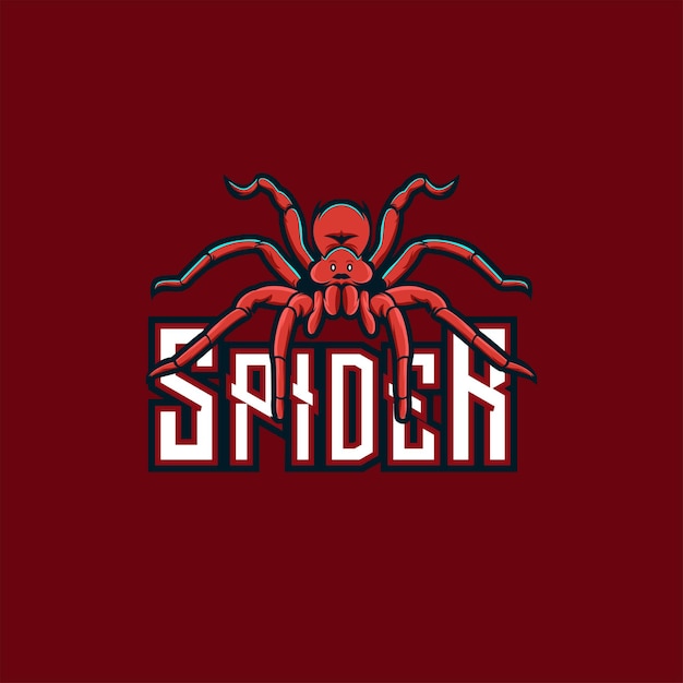 Spider logo mascot template