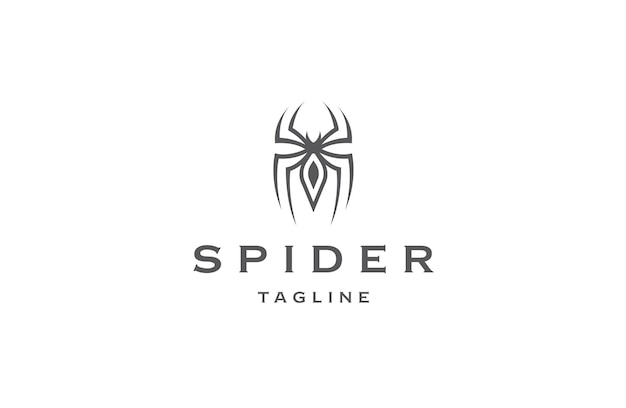 Spider logo ontwerp sjabloon