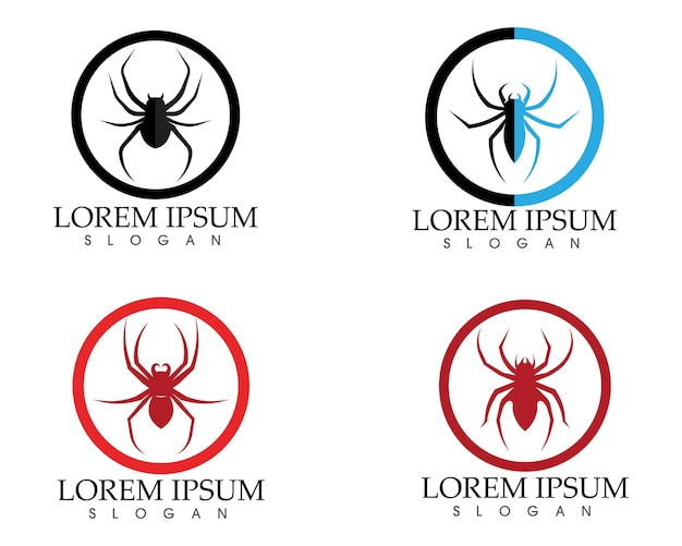 Spider logo and symbols template icons app