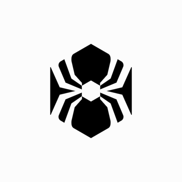 ベクトル スパイダーロゴのテンプレートベクトルとアイコン