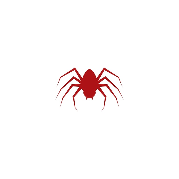 Illustrazione dell'icona di vettore del modello di logo del ragno