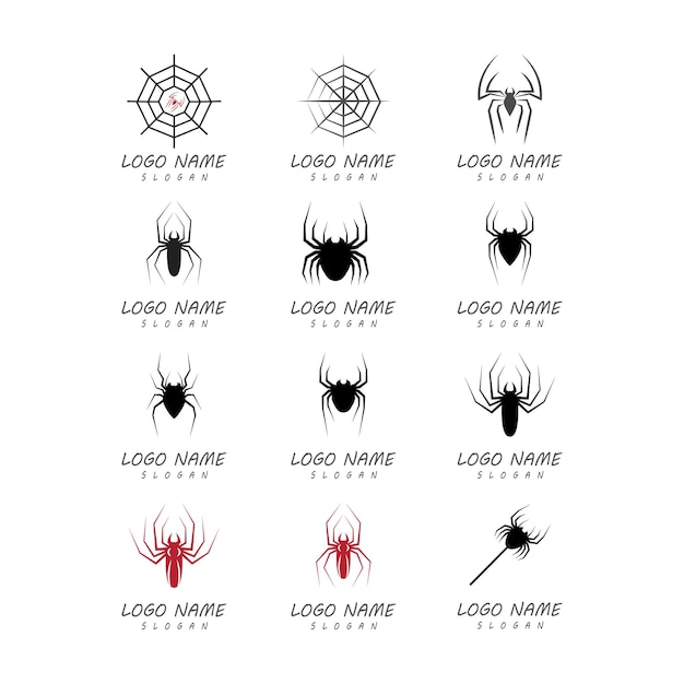 Spider Logo Template vector symbol design