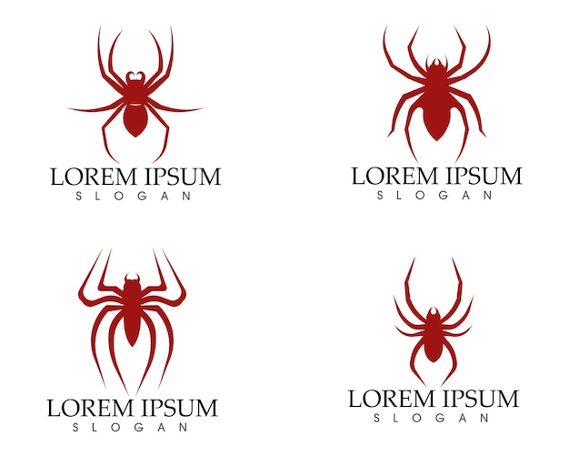 Spider logo vector  and symbol