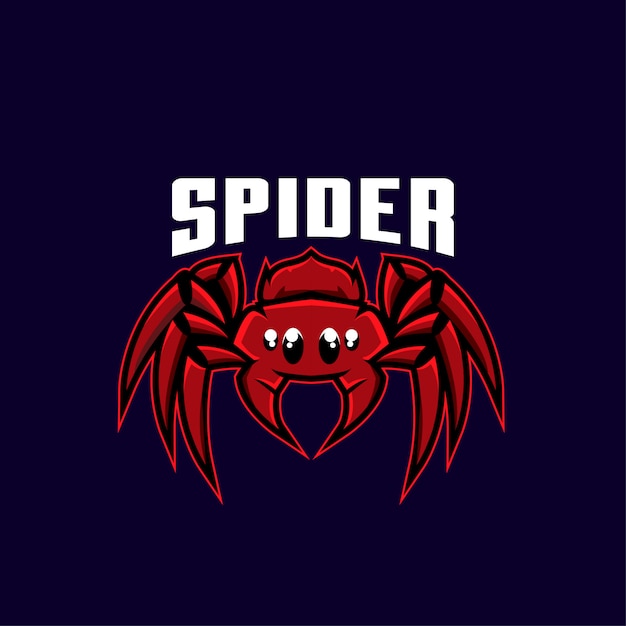 spider sport logo illustration