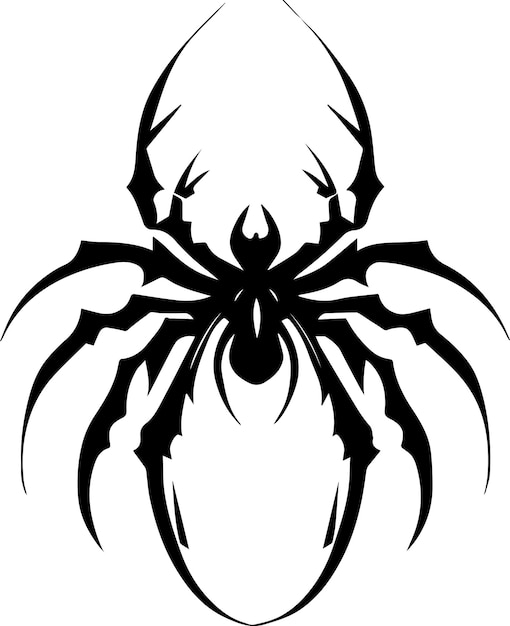 Spider tattoo vector illustration 2