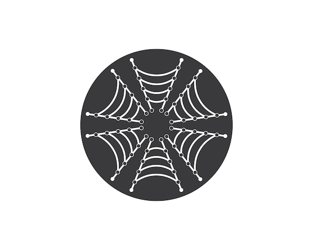 Spider technology logo vector icon illustration template