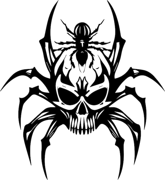 Vector spider vector art illustration