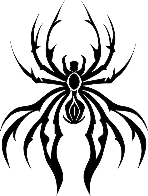 Vector spider vector art illustration