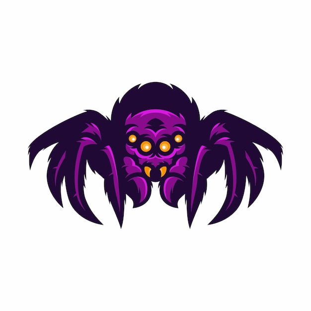 Spider - vector icon illustration mascot