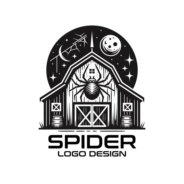 Vector spider vector logo design