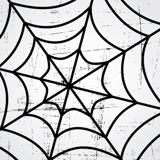 Spider web art theme vector art illustration