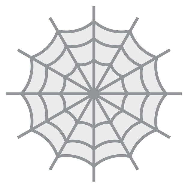 Spider web eenvoudig plat halloween icoon