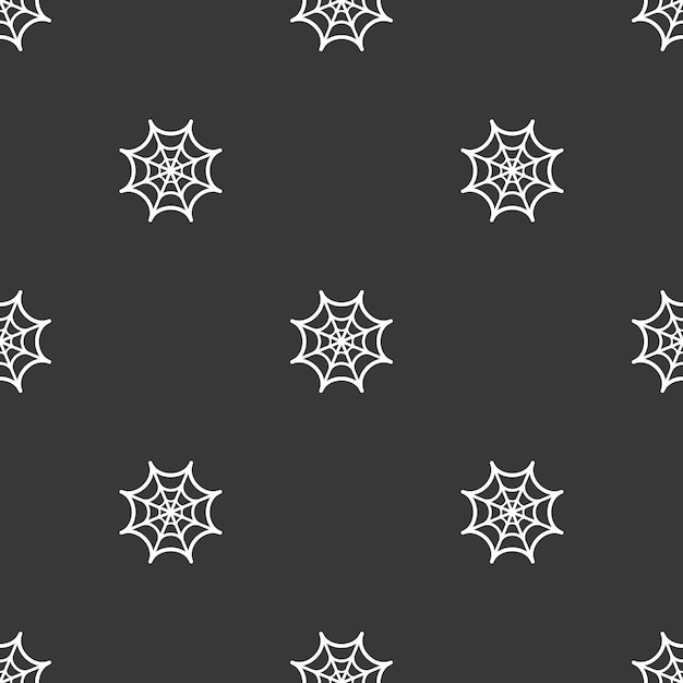 Spider web, Halloween seamless pattern