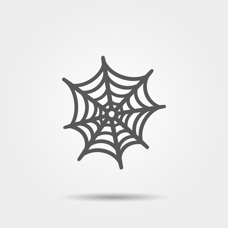 Vector spider web logo