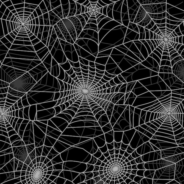 Vector spider web pattern. halloween decoration with cobweb. spiderweb vector illustration