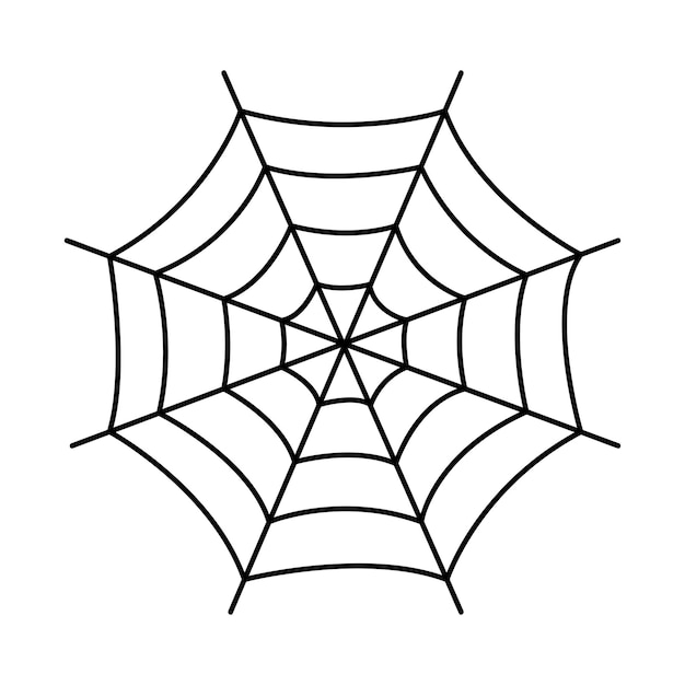 Spider web vector - Halloween spider web illustration isolated on white. Halloween web vector vector