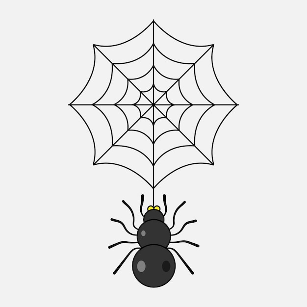 Vector spider and web