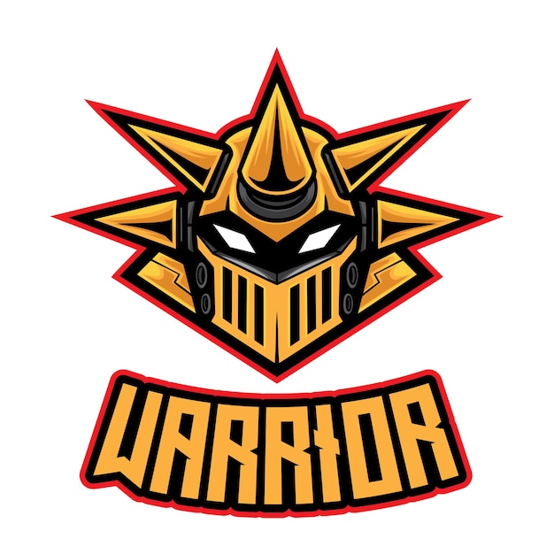 Vector spike robot warrior esport-logo