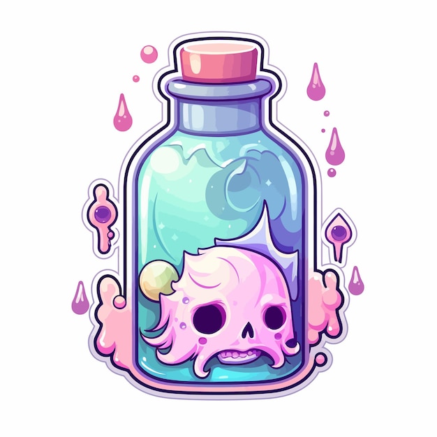 spilled potion bottle