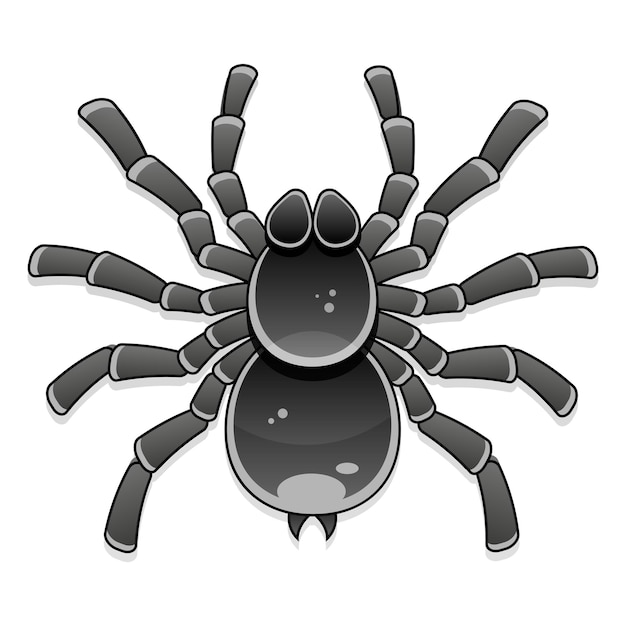 Spin tarantula cartoon afbeelding