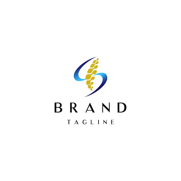 Spine Icon With Letter S Curved Lines Logo Design Letter S Curved Lines Surrounded Spine Icon Logo