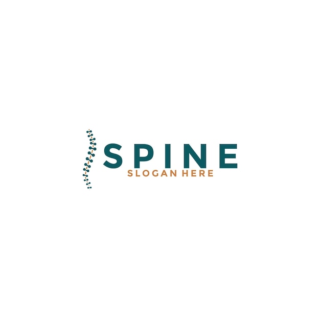 Spine logo design template iconChiropractic logo design unique idea concept