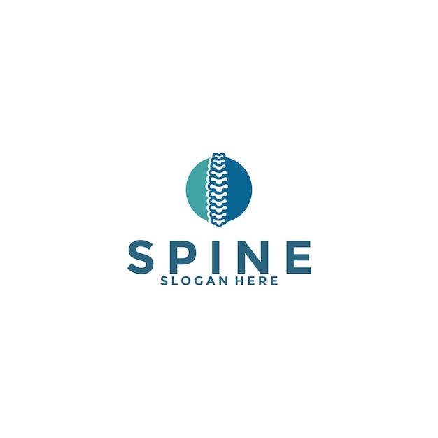 Spine logo design template iconChiropractic logo design unique idea concept