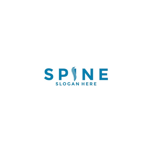 Spine logo design template iconChiropractic logo design unique idea concept