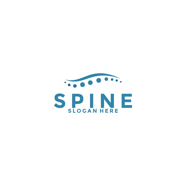 Spine logo design template iconChiropractic logo design unique idea concept